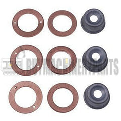 3 Cylinder Injector Seal Kit with Heat Shield 554051 557352 554110 for Kubota Engine D662 D722 Z482 Jacobsen Riding Greens Mower Eclipse 322