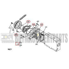 Water Pump 14384-73030 for Kubota Generator GL-5500S GL-6500S GL-6500TS-FR