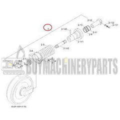 Tension Cylinder 81N5-14010 for Hyundai Excavator R140LC-7 R160LC-7 R180LC-7