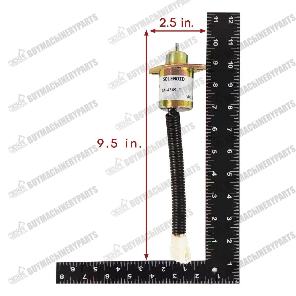 Fuel Shut Off Solenoid Valve Fit for Kubota D1105 Woodward Yanmar Diesel 12V New