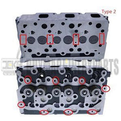 D1703 Engine Complete Cylinder Head With Full Gasket Kit 16444-03040 for Kubota Generator GV-1125Q-60-KTC KJ-S130D-USA KJ-S130DX-USA Tractor L2500