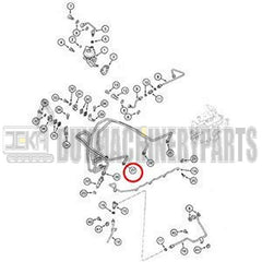 Fuel Supply Tube J904206 for Cummins Engine 4TA-390 4T-390 CASE Excavator 9020 9010B 9020B