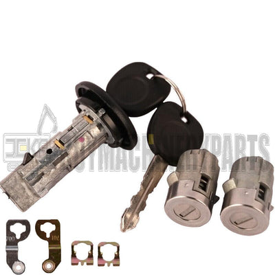 Ignition Key Switch Cylinder & 2 Door Lock Set 2 SAME KEYS MATCHED For Chevy
