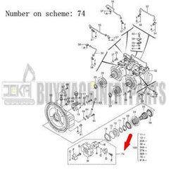 Coupling Assembly 4646893 for Hitachi Excavator ZX330-3 ZX330LC-5G ZX350H-3 ZX350H-5G ZX350LCH-5G