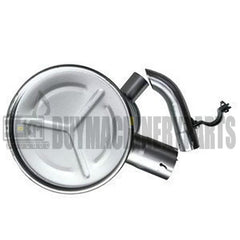 Muffler Silencer 6207-11-5310 with Clamp and 2Pcs U-Bolt for Komatsu Engine S6D95L-1GG Excavator PC150-5 PC120-5K PC130-5K PC150HD-5K