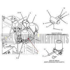 Air Dryer Filter 203-2389 for Caterpillar CAT 3126B 3176C C-12 C-9 C7 Engine 120H 120K 143H 160K 163H 3516C C175-16