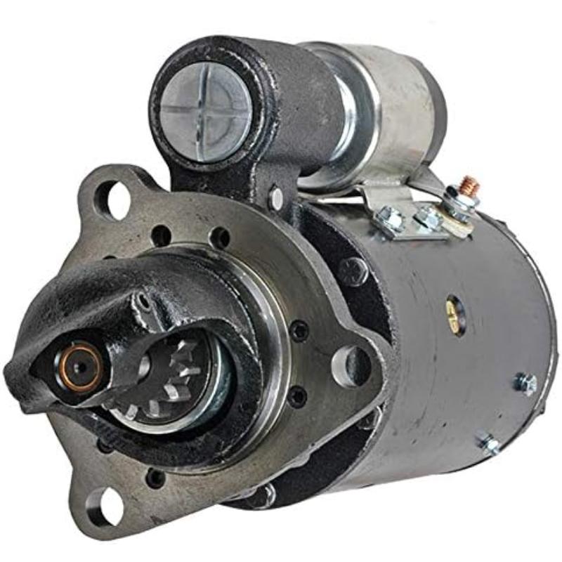 24V 12T Starter Motor Compatible With Case Cat Delco Fiat Allis Crawlers Wheel Loader Grader Crawlers FD7 FD9 65B FL9 8B DD 353 8C 1981-1984 1985 1986 By Part Numbers 1113256 1113263