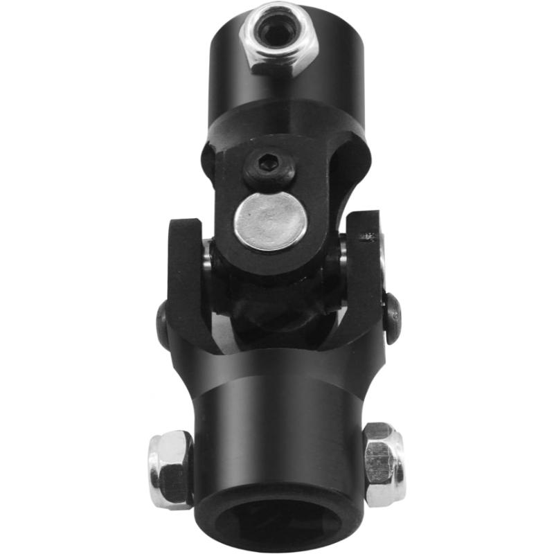 3/4" DD x 3/4" DD Black Steering Universal Joint Single U Joint Shaft,Total Length: 96mm (3-3/4")