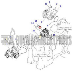 Hydraulic Fan Pump 708-1S-00240 for Komatsu D61EX-15 D61PX-15 D65EX-15 D65PX-15 D65WX-15 D85EX-15