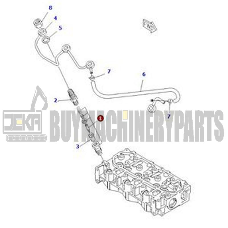 3 PCS Fuel Injector 119717-53001 119717-53000 129931-53000 for Yanmar 3TNV76 Komatsu 3D76E-6 Engine