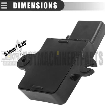 Motoforti Car Manifold Intake Air Absolute Pressure MAP Sensor, For Ford F-150 1984-1995, Plastic, 1648138, Black