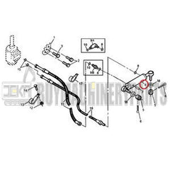 Hydraulic Cylinder AM123017 for John Deere Tractor 415 425 445C 455B