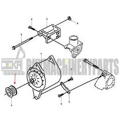 Alternator Pulley SA3918275 for Volvo Excavator EC140 EC150 EC210 EC240 EW130 EW170 EW180