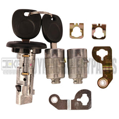 Ignition Key Switch Cylinder &amp; 2 Door Lock Set 2 SAME KEYS MATCHED For Chevy