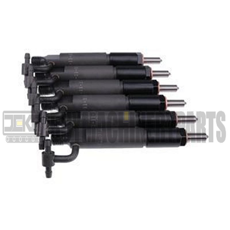 6PCS Fuel Injectors 6206-11-3100 9430610068 for Komatsu Engine 4D95 6D95