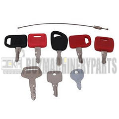 8 Pcs Ignition Key for John Deere Komatsu Hitachi CASE Briggs & Stratton HusqvarnaKohler Heavy Construction Equipment