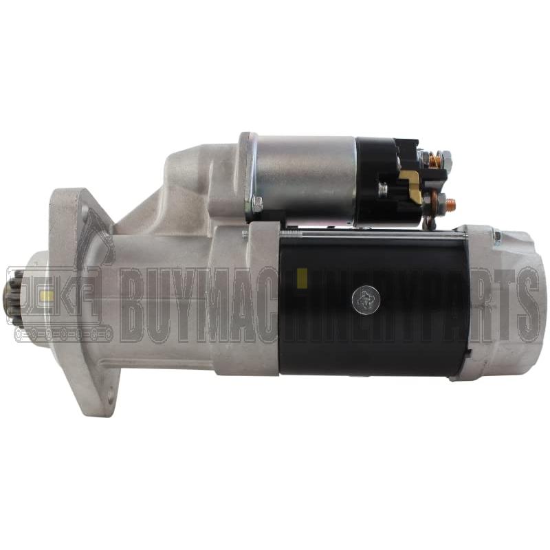 24V Starter Compatible with Doosan Wheel Loader Excavator & Log Loader with DL08 Engines 2005-2017 Replaces 19080026 300516-00056B 300516-00056C 65.26201-7073 65.26201-7073C