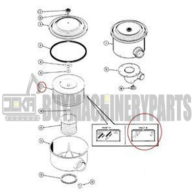 Air Filter A171841 for CASE Tractor 4694