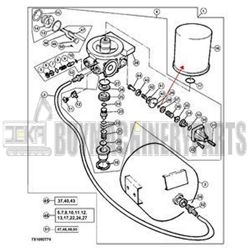 Air Dryer Filter AT411898 AL204884 for John Deere 4045 6068 Engine 250C 350C 400D 6095MC 6130R 6155R 6250R 7250R 8370R