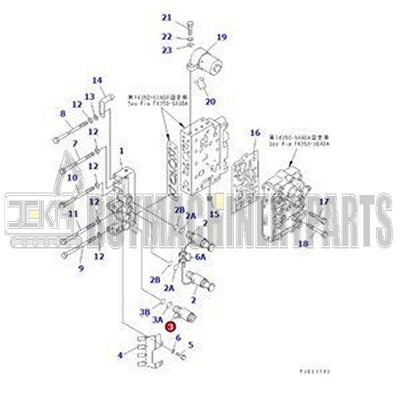 Solenoid Valve 714-11-16840 for Komatsu Wheel Loader WA320-3 WA120-3 WA200-3 WA180-3 WA250-3 WA150-3