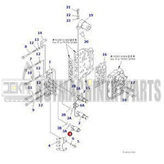 Solenoid Valve 714-11-16840 for Komatsu Wheel Loader WA320-3 WA120-3 WA200-3 WA180-3 WA250-3 WA150-3