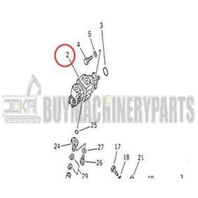 Hydraulic Pump 705-52-40070 for Komatsu Wheel Dozer WD600-1H