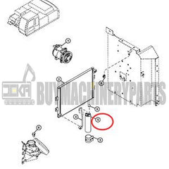 Receiver Drier 4333461 for John Deere Excavator 200CLC 210 225CLC 230CLC 270CLC 370C 75C 80C