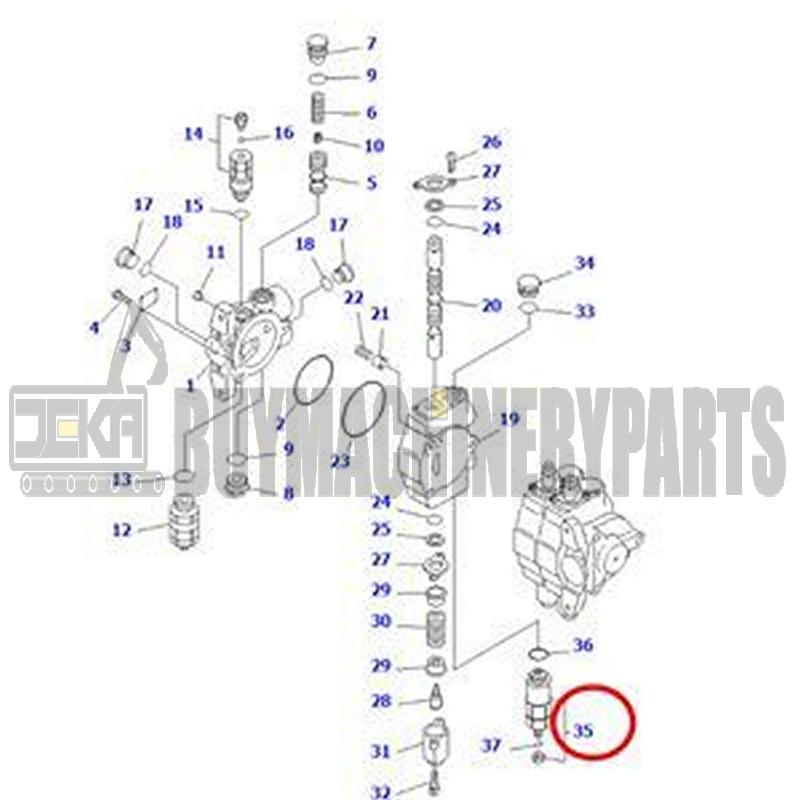 Relief Valve KB21113-40051 for Komatsu Forklift FG70-7 FD70-7 FD70-8 FD80-7 FD45-7 FD80-8 FG45-7 FD45-8 FG50A-7