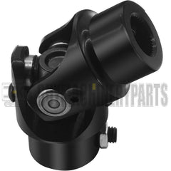 11/16-36 Spline X 3/4" DD Black Steering Universal Joint Single U Joint Shaft,Total Length: 83mm (3-1/4")