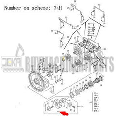 For Hitachi Excavator ZX330-3 ZX330-5G ZX350H-3 ZX400W-3 Pump Coupling Element 4655134