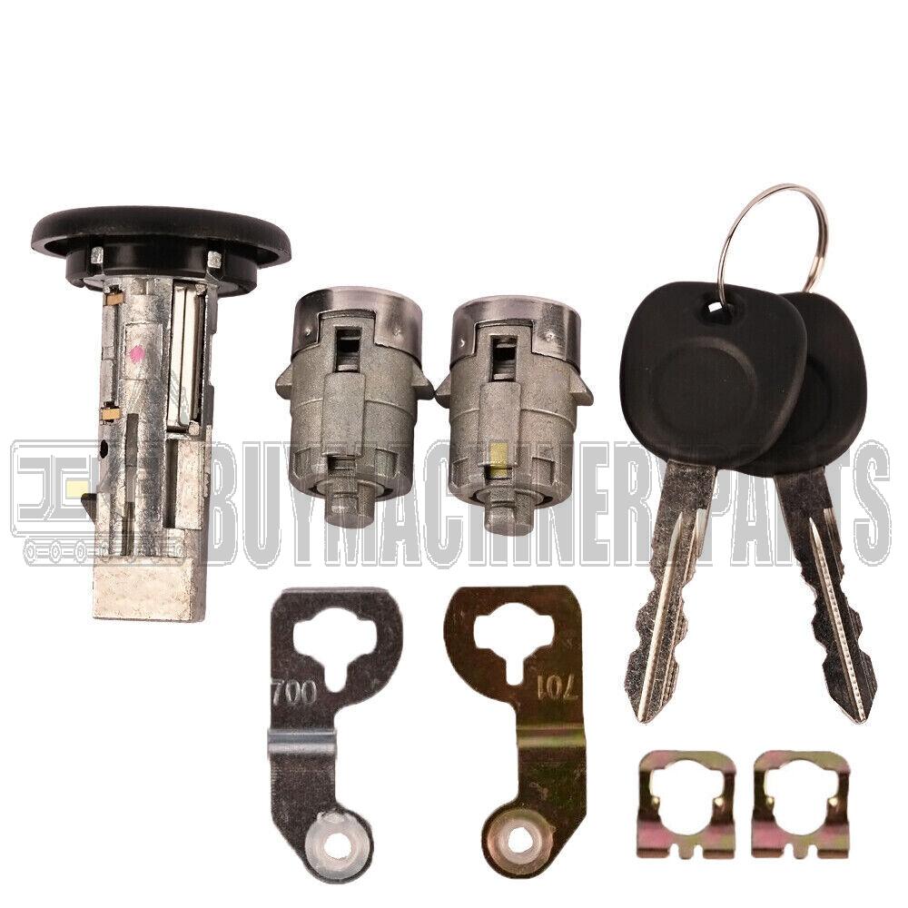 Ignition Key Switch Cylinder &amp; 2 Door Lock Set 2 SAME KEYS MATCHED For Chevy