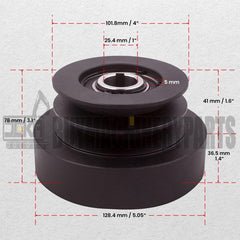 Centrifugal Pulley Clutch 25.4mm 1" Bore 8HP-16HP For 200630 Belt Section 2B