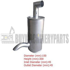 Muffler Silencer for Kubota Excavator KX-185 KX185-3