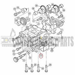 Oil Pump 293177A1 for CASE Tractor C100 C70 C80 C90 CX100 CX70 CX80 CX90 MX100C MX80C MX90C