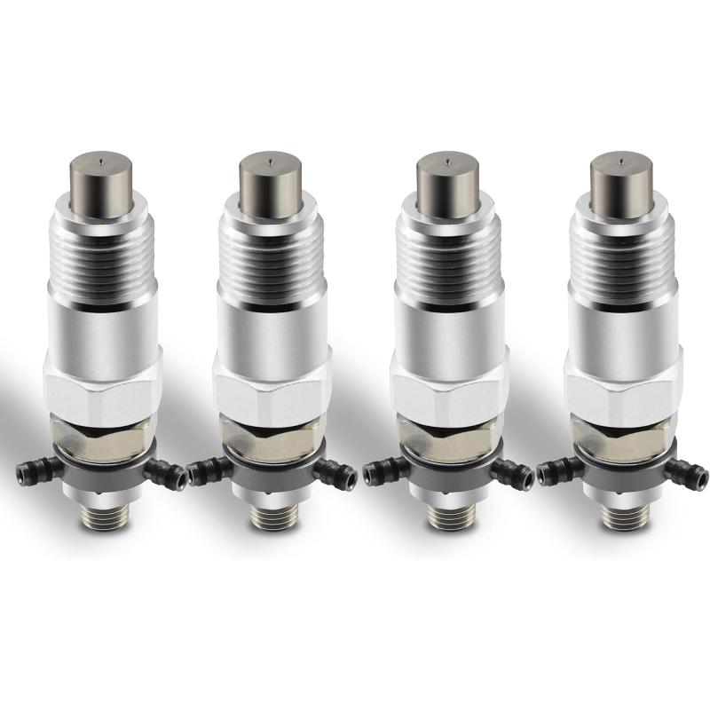 Fuel Injectors 15271-53020 70000-65209 Compatible with Kubota D950 D1302 D1402 V1702 V1902 Engine（4PCS）