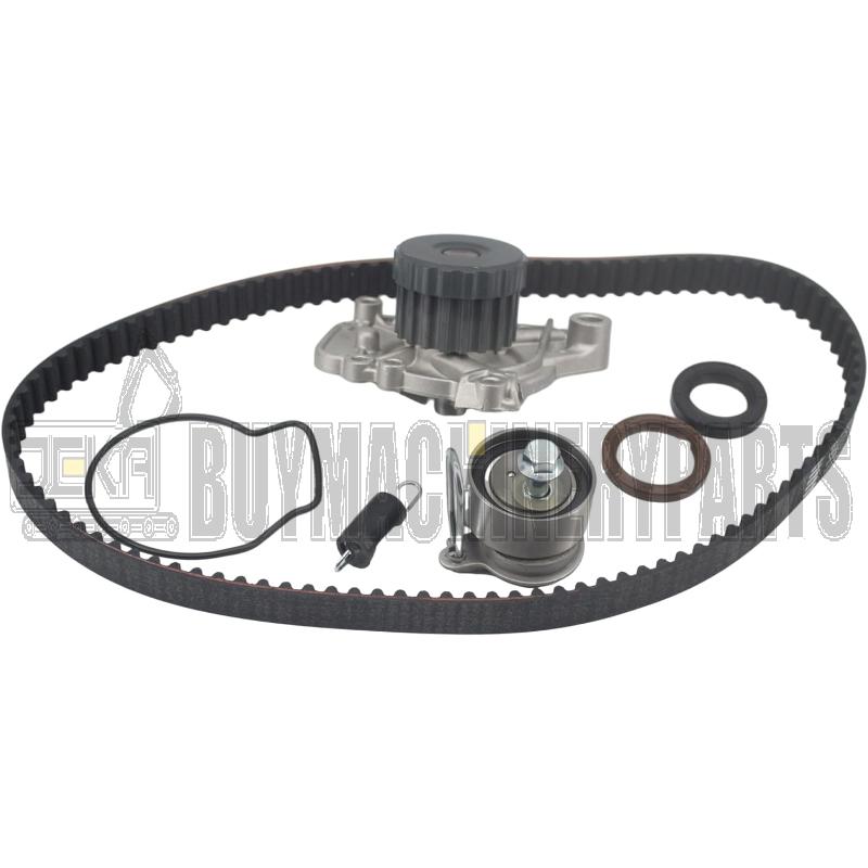 Timing Belt Kit Water Pump w/Gaskets Tensioner TBK220WP Compatible with 2001-2005 Honda GX DX LX VP 1.7L Replacement for TS26312, ITM312