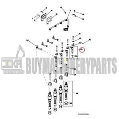 Fuel Injector RE529390 for John Deere Engine 4024 5030 Tractor 520 4720 5030 5065M 5075M Loader 244J 304J 318D 319D 320D 323D 324J 326D