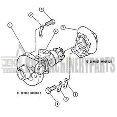 Turbo S2A TA3107 Turbocharger 7W-2573 for Perkins Engine T4.236 Caterpillar CAT 212 RT50 RT50SA RT60 RTC60