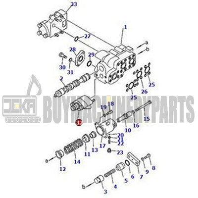 Relief Valve 701-30-51002 for Komatsu D85A-18 D80E-18 D70-LE D65S-6 D85P-18 D60S-6 D60P-6 D60A-6 D60A-11 D65P-8 D65A-11 D65A-6