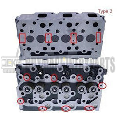 D1703 D1703-B Cylinder Head 7245874 for Kubota Engine Bobcat Excavator E37 E35i E32 E32i E34 E35Z