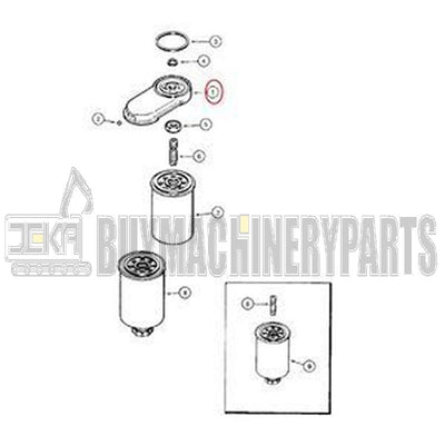 Fuel Filter Head J915240 for CASE 4390T 6590T 6830T Engine 621 721 821 480F 688 888 9010 9030 1150E 1550 2096 5120 7110