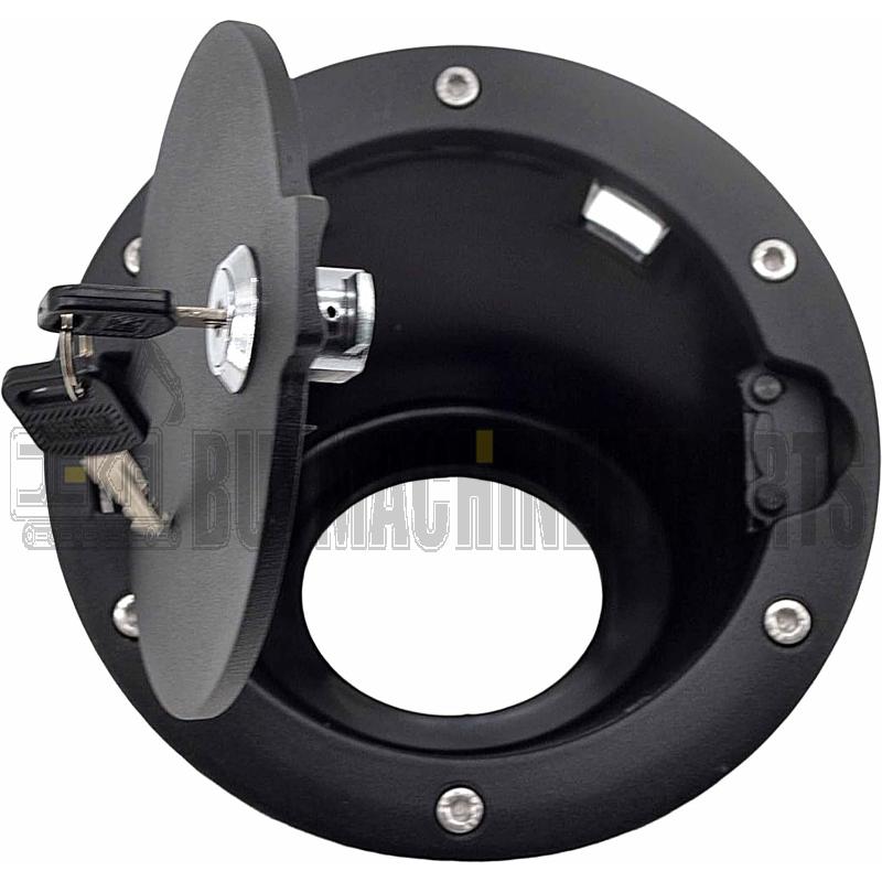 Fuel Tank Door Cover Cap with Keys for Jeep Wrangler JK 2007-2017, Compatible with Unlimited 2 Doors and 4 Doors 2007-2017