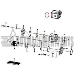 Gear Pump 6669385 for Bobcat Skid Steer Loader 653 751 753 763 773 7753