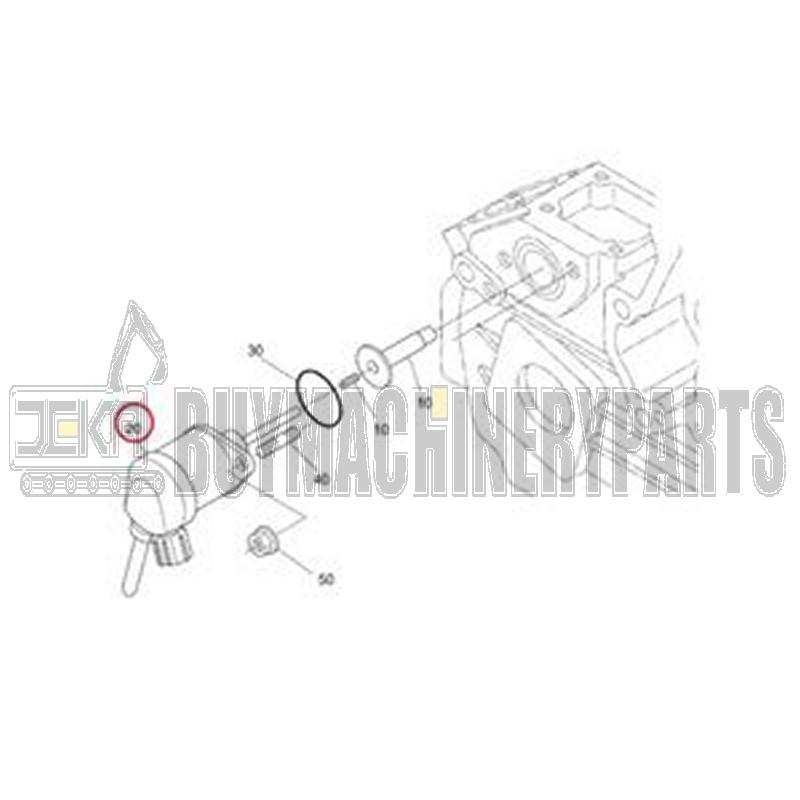 Fuel Stop Solenoid E5850-60011 for Kioti Tractor LK3054 DK40 DK45 DK55 CK30