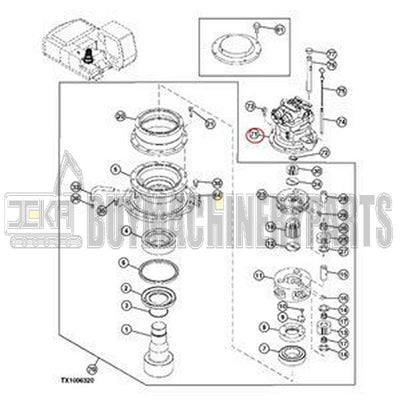 Swing Motor 4398514 for Hitachi Excavator ZX200 ZX210H ZX210K ZX210W ZX225US ZX225USR ZX240 ZAXIS200F ZAXIS210W