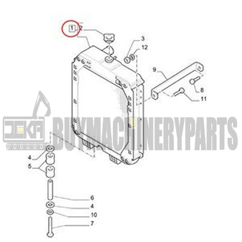 Radiator 5172926 for CASE Tractor JX55 JX75 JX85 JX95 JX1070N
