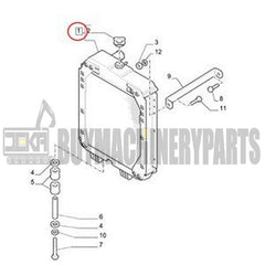 Radiator 5172926 for CASE Tractor JX55 JX75 JX85 JX95 JX1070N