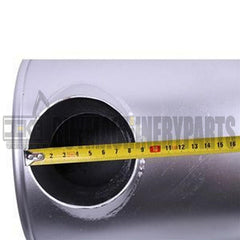 Muffler 6738-11-5510 with Clamp and 2Pcs U-Bolt for Komatsu Engine 6D102 Excavator PC200-7 PC220-7 PC210-7 PC240-7 PC228-3 PC230-7 PW180-7