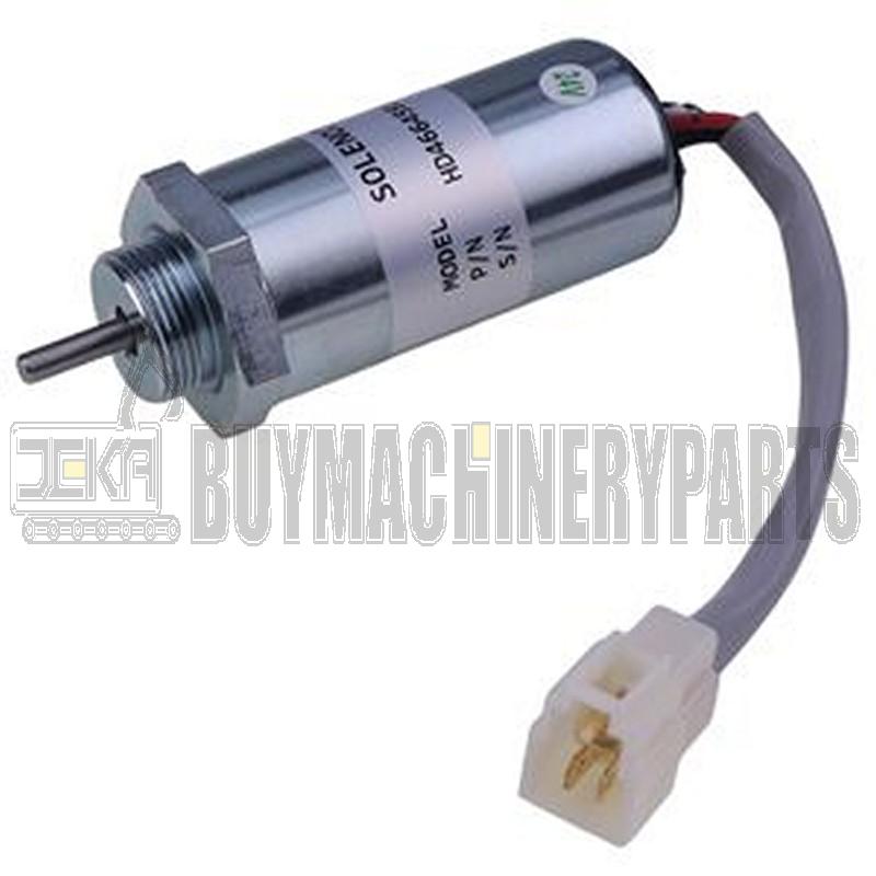 24V Stop Solenoid 8972091152 for Isuzu Engine 3LA1 3LB1 3LD1 3LD2 4LB1 4LC1 John Deere Excavator 75D 85D