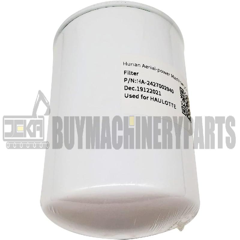 Hydraulic Oil Filter Spin-on,2427002940 Haulotte Parts for Haulotte Scissor Lift Compact10 Compact10N Compact12 Compact14 Compact8 Compact8W Optimum6 Optimum8